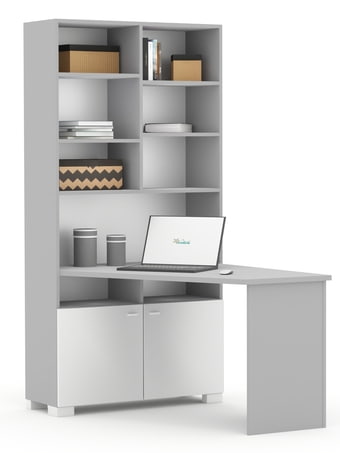 Psací stůl - regál levý UNI Grey
