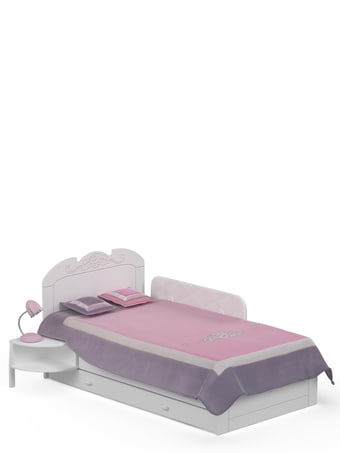 Postel 90x190 Bianco Fiori