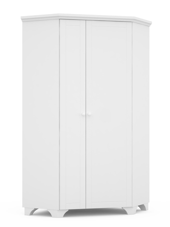 Rohová skříň Simple White