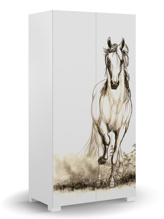 Skříň 100 Horse White