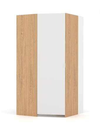 Walk-in rohová šatna L White Oak