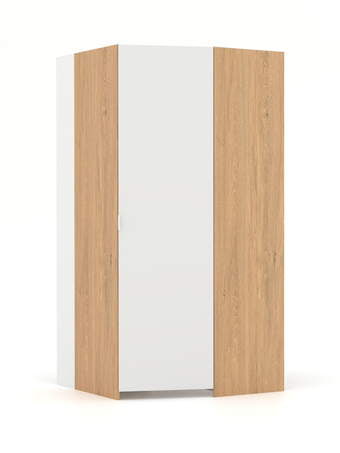 Walk-in rohová šatna P White Oak