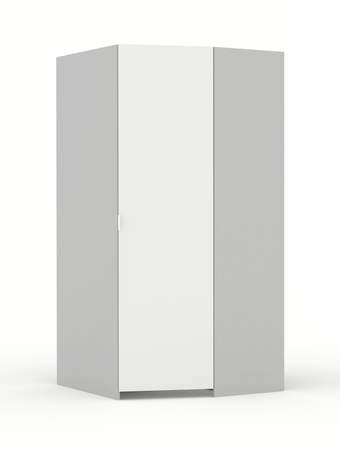 Walk-in rohová šatna P White Grey