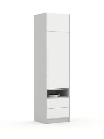 Šatní skříň 60-2-60L/240 White Grey