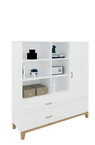 Regál nízký 150 Hygge White