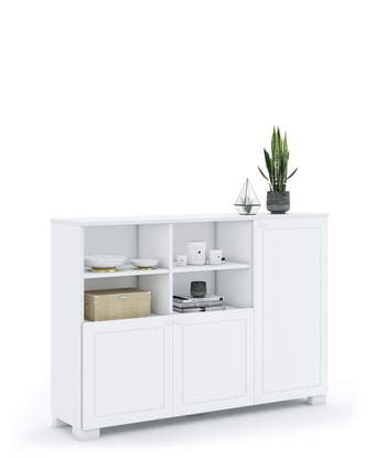 Regál 150 nízký Frame White