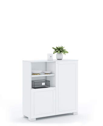 Regál 100 nízký Frame White