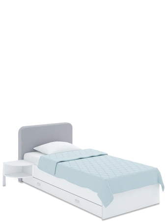 Polstrovaná postel Soft 90x170 Stone
