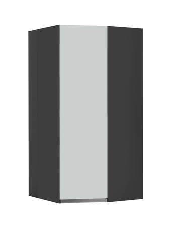 Walk-in rohová šatna P Dark Grey