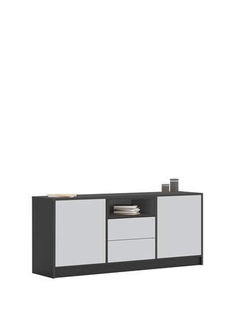 Komoda 180-2-45 Dark Grey
