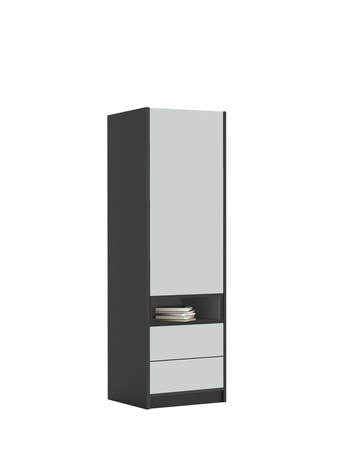 Šatní skříň 60-2-60L/200 Dark Grey