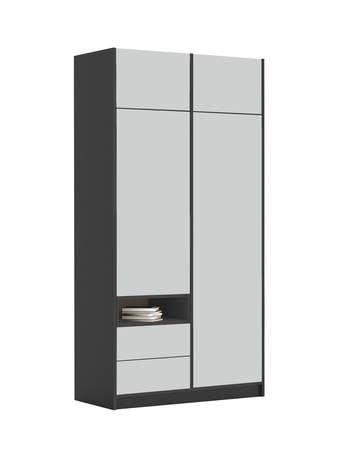 Šatní skříň 120-2-60/240 Dark Grey