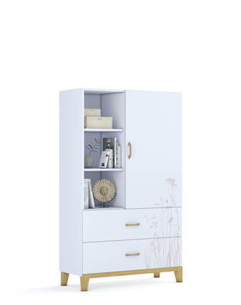 Regál nízký 100 Garden White