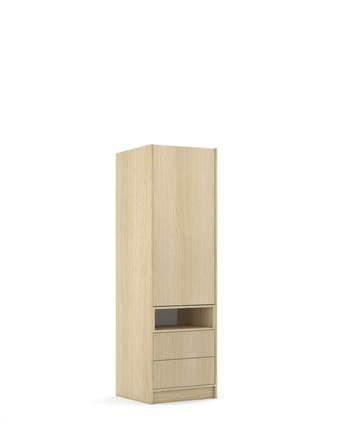Šatní skříň 60-2-60L/200 GrafLine