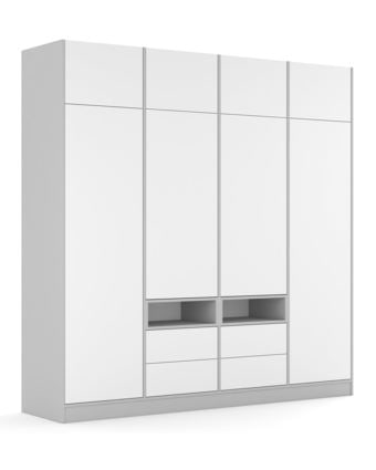 Šatní skříň 240-4-60/240 White Grey