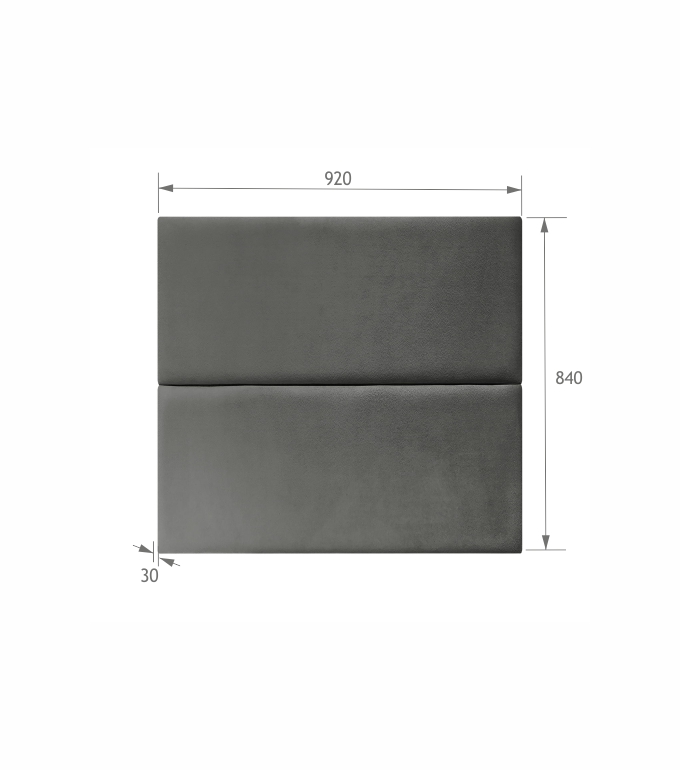2-Panel 90 Anthracite