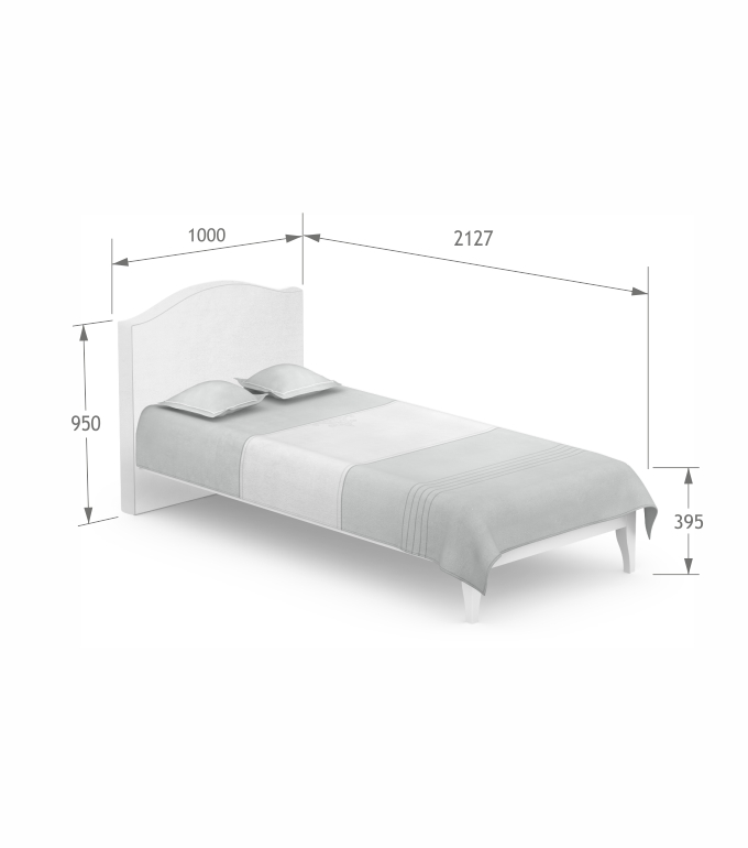 Łóżko 90/200 Vibe White