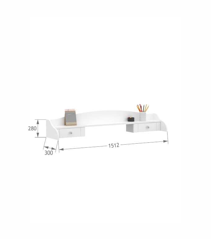 Sekretarzyk 150 Royal White