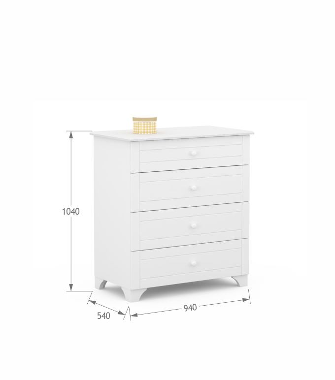 Komoda 90 Simple White