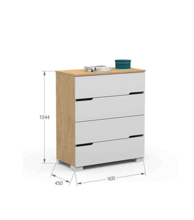 Komoda 90 UNI Oak
