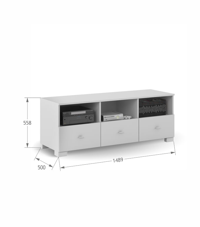 Szafka RTV 150 Horse White