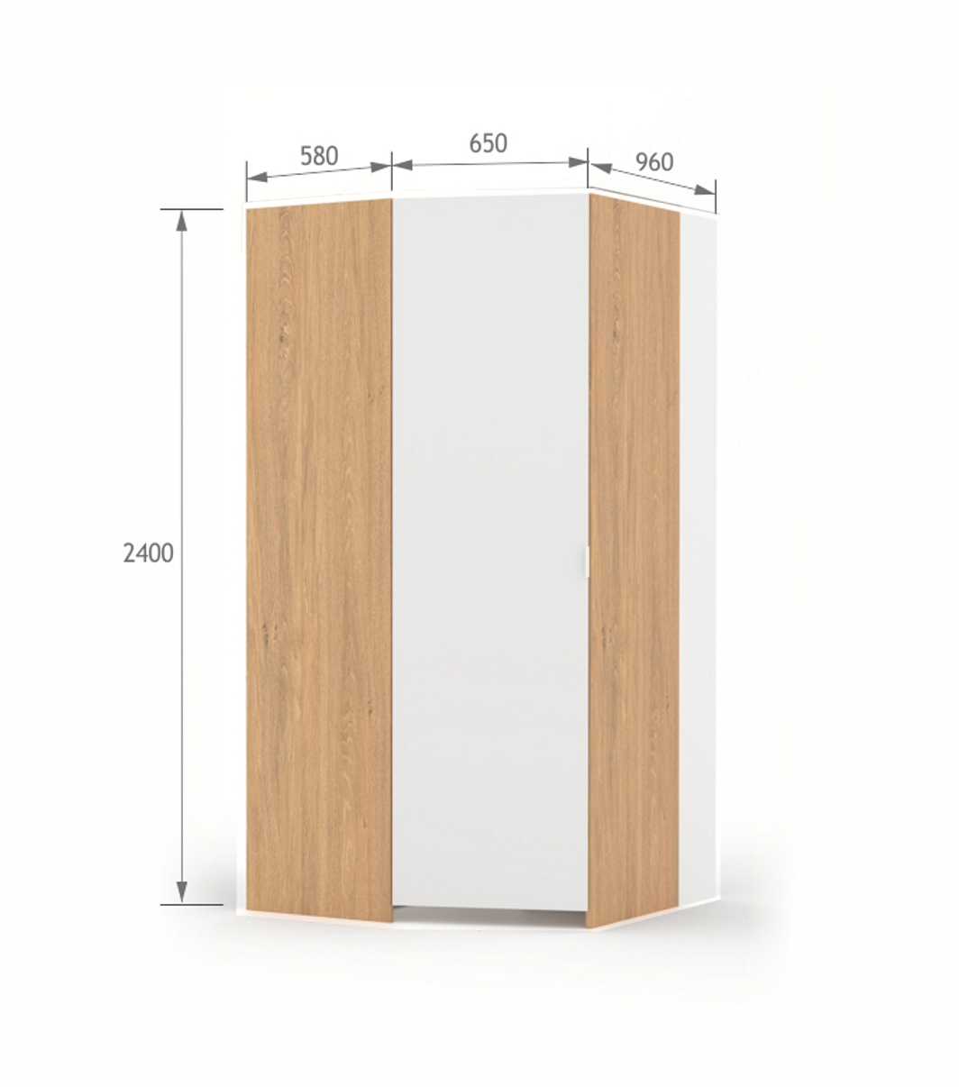 Garderoba L White Oak